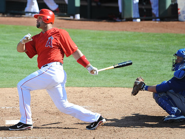 Albert Pujols at-bat for the Anaheim Angels