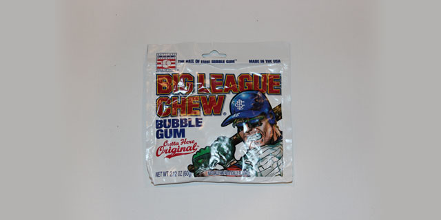 A pack of original flavor Big League Chew