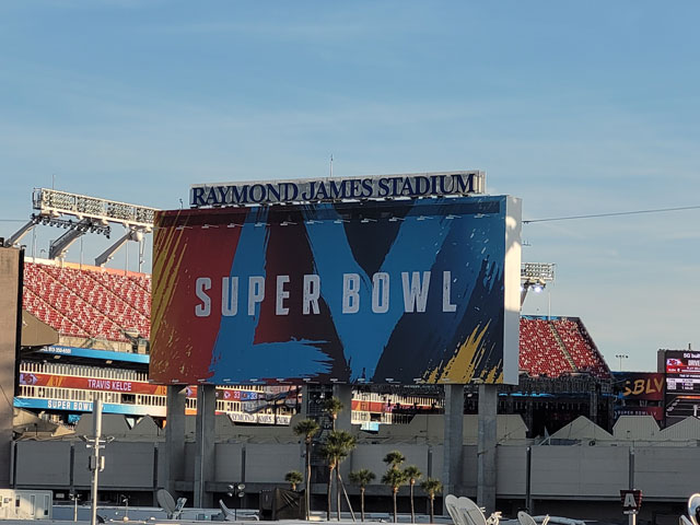 Raymond James Stadium is home to the Tampa Bay Buccaneers in Tampa Bay, Florida