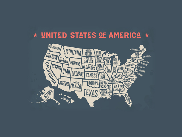 A map of the United States